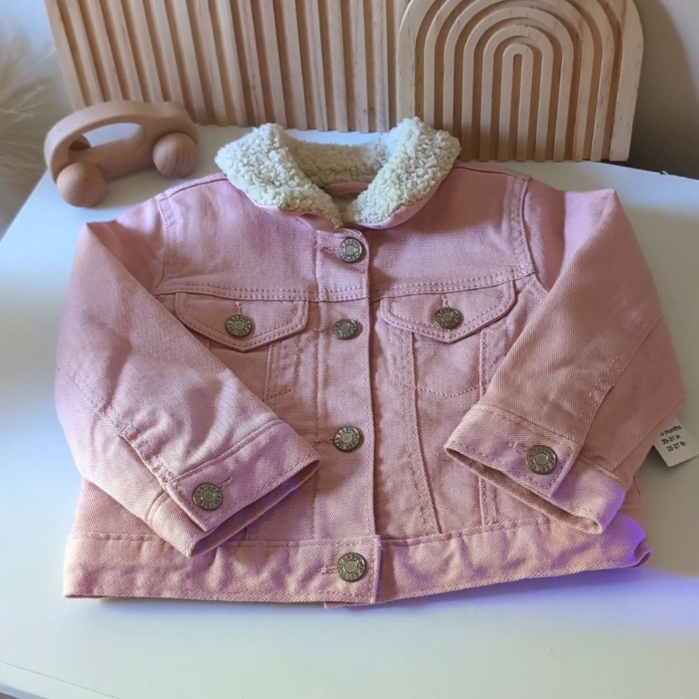 New with Tags GAP pink jean jacket.